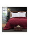 Beauty Home Bettbezug Einzel 160x220cm Burgundisch