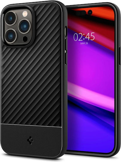 Spigen Core Armor Back Cover Σιλικόνης 1.2mm Matte Black (iPhone 14 Pro Max)