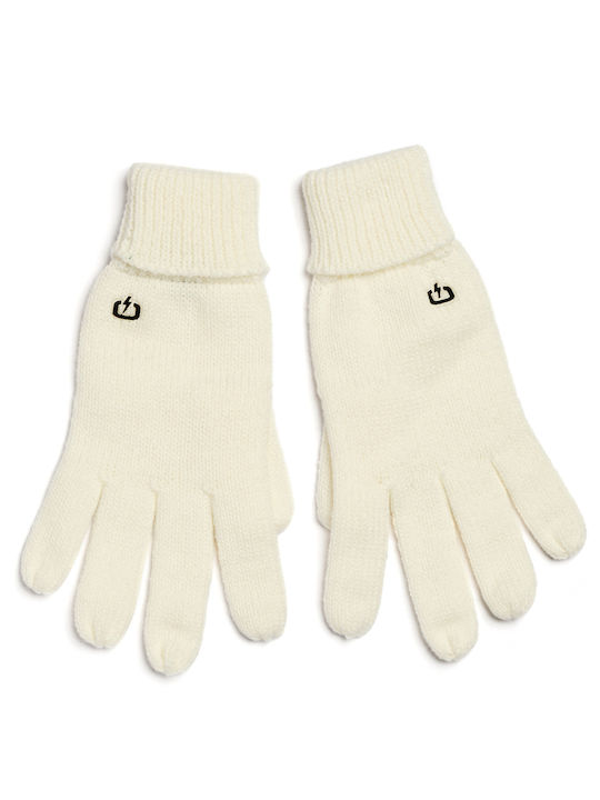 Emerson Λευκά Unisex Πλεκτά Γάντια