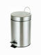 Delta Cleaning ΚΑ12Σ Inox Badezimmer Mülleimer 12Es Schwarz
