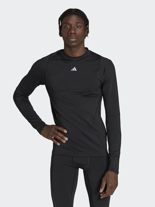 Adidas Ανδρική Μπλούζα Μακρυμάνικη Μαύρη