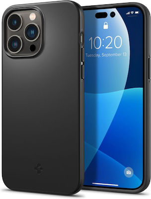 Spigen Thin Fit Back Cover Σιλικόνης Μαύρο (iPhone 14 Pro)