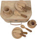 Egmont Wooden Breakfast Set Suitcase for 3+ Years 13 Pieces