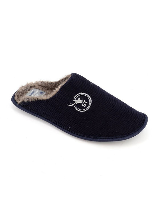 B-Soft Men's Slipper Blue