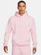 Nike Sportswear Club Herren Sweatshirt Jacke mit Kapuze und Taschen Rosa