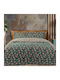Das Home Set Cearșafuri Single 170x260cm. Green / Ochre 3buc