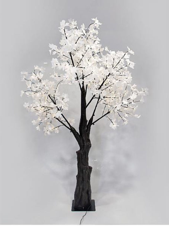 Weihnachtsbaum Platane 200cm mit LED-Beleuchtung Weiß