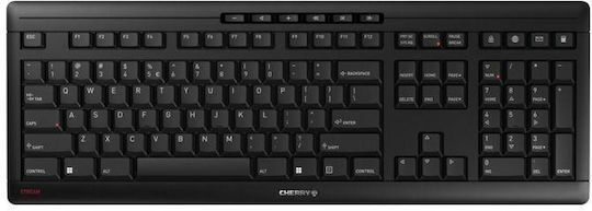 Cherry Stream 8550EU Ασύρματο Πληκτρολόγιο Αγγλικό US