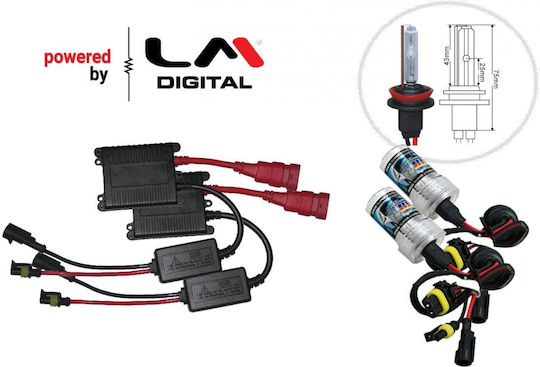 LM Digital Xenon Set de Iluminare H11 12V 6000K Alb rece