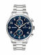 Gant Southampton Ανδρικό Ρολόι 44mm Χρονογράφος Μπαταρίας με Ασημί Μεταλλικό Μπρασελέ