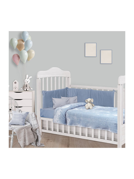 Das Home Decke Kinderbett Hellblau 110x150cm