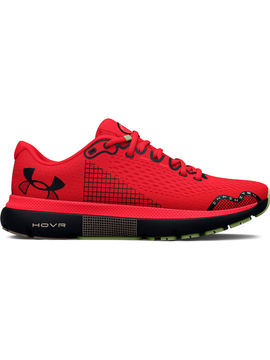 Under Armour HOVR Infinite 4 Ανδρικά Αθλητικά Παπούτσια Running Bolt Red / Black