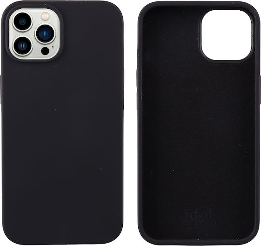 Idol 1991 Velvet Εlite Back Cover Σιλικόνης Μαύρο (iPhone 14)
