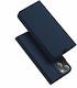 Dux Ducis Skin Pro Buchen Sie Synthetisches Leder Blau (Apple iPhone 13, Apple iPhone 14)