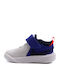 Team Hustle D 10 Kids Sports Shoes Basketball with Hoop & Loop Closure Blue