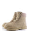 Kids Boots with Laces Beige