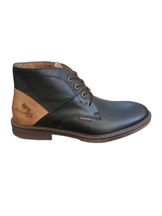 Leather Black Men's Boots
