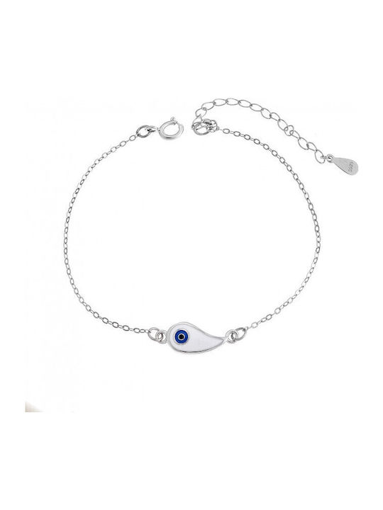 Senza Women's Bracelet with Eye Design in Silve...