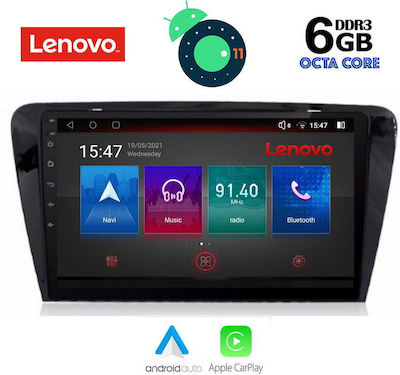 Lenovo Sistem Audio Auto pentru Skoda Octavia 2013-2021 cu Clima (Bluetooth/USB/AUX/WiFi/GPS/Partitură) cu Ecran Tactil 7"