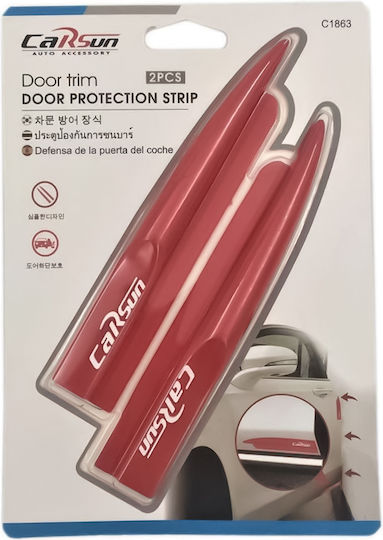 Carsun Door Guards for Car Door 2pcs Red C1863
