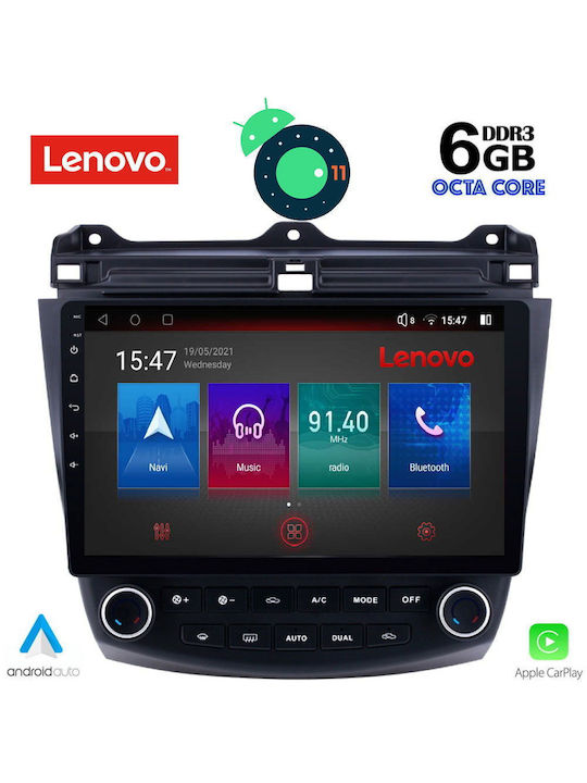Lenovo Car-Audiosystem für Honda Übereinstimmung 2003-2007 mit Klima (Bluetooth/USB/AUX/WiFi/GPS) mit Touchscreen 10"