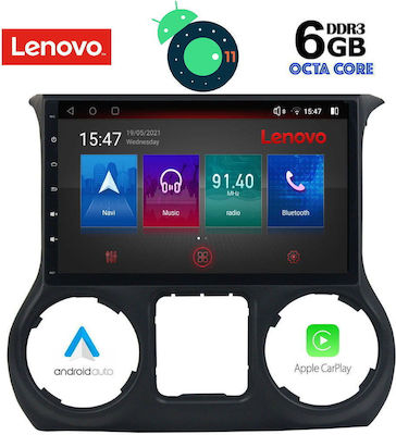 Lenovo Car-Audiosystem für Jeep Wrangler 2011-2017 (Bluetooth/USB/AUX/WiFi/GPS) mit Touchscreen 10"