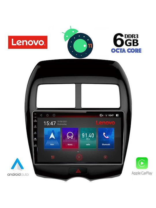 Lenovo Car-Audiosystem für Mitsubishi Asx 2009 (Bluetooth/USB/AUX/WiFi/GPS) mit Touchscreen 10"