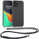 KWmobile Back Cover Silicone with Strap Transpa...