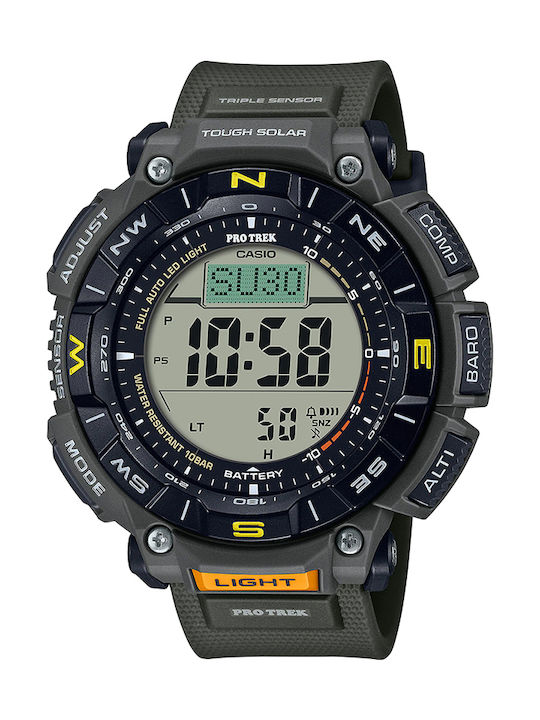 Casio Pro Trek Ρολόι Solar με Καουτσούκ Λουράκι Casio Pro Trek Ρολόι Solar με Καουτσούκ Λουράκι