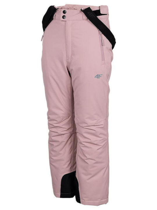 4F HJZ22-JSPDN001-56S Pantaloni de schi și snowboard pentru copii Ski & Snowboard Roz