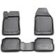 Novline Set of Front and Rear Mats 4pcs Tray Type for Opel Vectra 2002-2009 Black