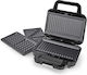 Nedis Sandwich Maker with Removable Plates for for 2 Sandwiches Sandwiches 700W Black