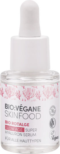 Bio Vegane Bio Rotalge Slow Age Moisturizing & Anti-aging Serum Face with Bakuchiol & Hyaluronic Acid for Detoxification & Revitalization 15ml