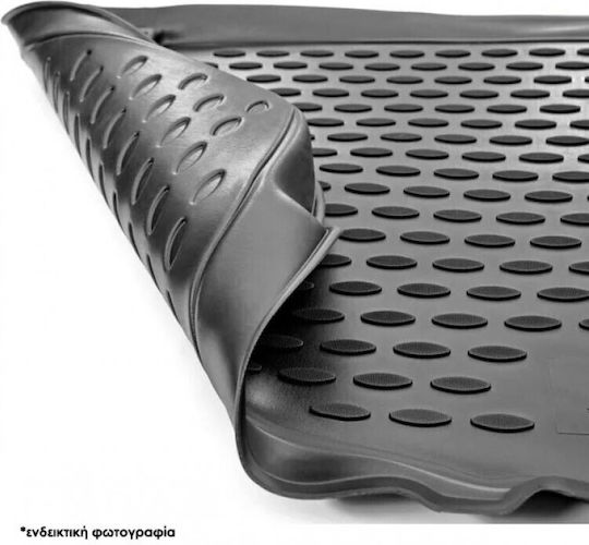 Novline Set of Front and Rear Mats 4pcs Tray Type for Nissan Navara 2010+ Black