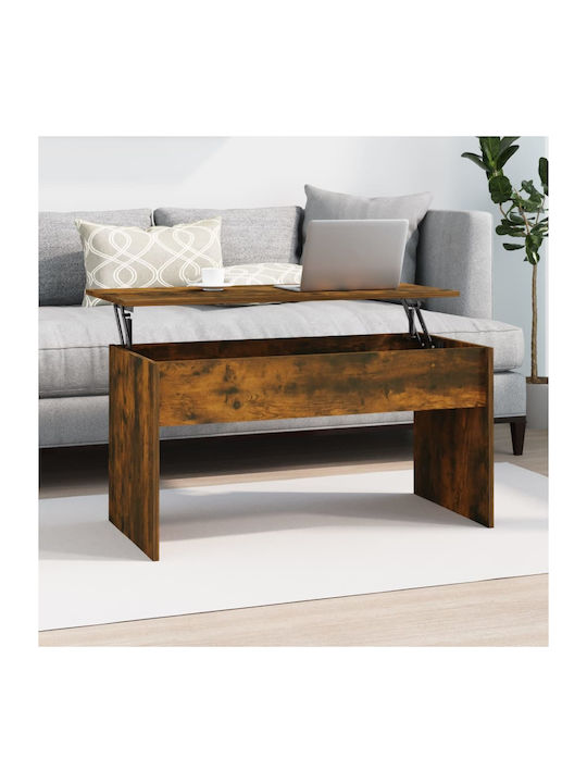 vidaXL Kaffeetisch Mit Funktionalem Design Zentral Aus Holz Mit Hebemechanismus M102xB50.5xH52.5cm