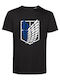 T-shirt Attack on Titan Black Cotton