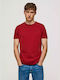 Pepe Jeans Men's T-Shirt Monochrome Burgundy