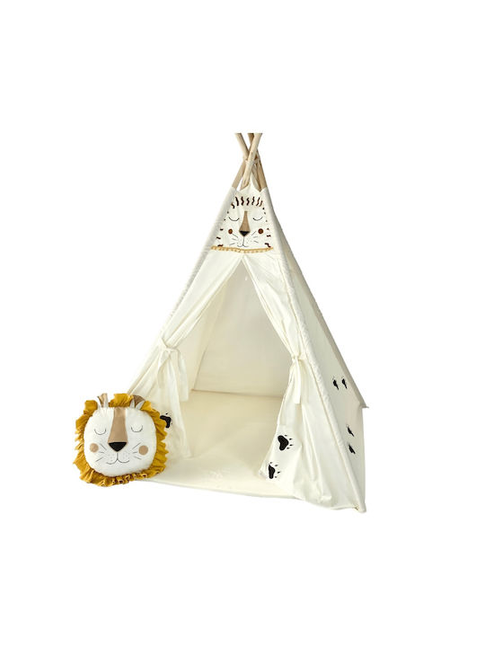 Velvet White Indian Play Tent