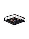 Berlinger Haus Metallic Napkin Holder Black Rose Collection Black BH-6768