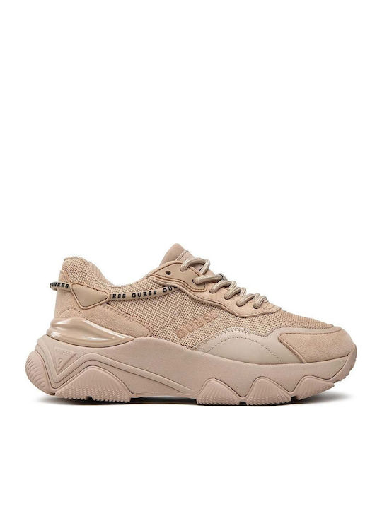 Guess Micola Chunky Sneakers Μπεζ