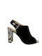 Suede Sandals Black