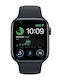 Apple Watch SE 2022 Aluminium 44mm Αδιάβροχο με Παλμογράφο (Midnight with Midnight Sport Band)