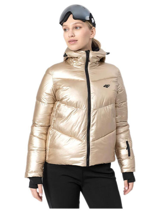 4F Women's Ski & Snowboard Jacket Gold H4Z22-KU...