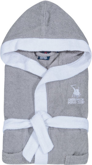 Greenwich Polo Club Kids Hooded Bathrobe 8610 Grey