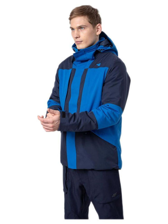 4F Men's Ski & Snowboard Jacket Blue H4Z22-KUMN005-31S
