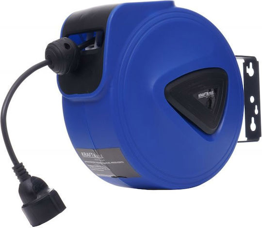 Kraft & Dele Tip închis 1 loc cu cablu de 10m Diametru 3 x 1.5mm² Albastru