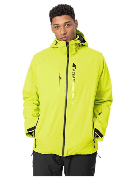 4F Men's Ski & Snowboard Jacket Yellow H4Z22-KU...