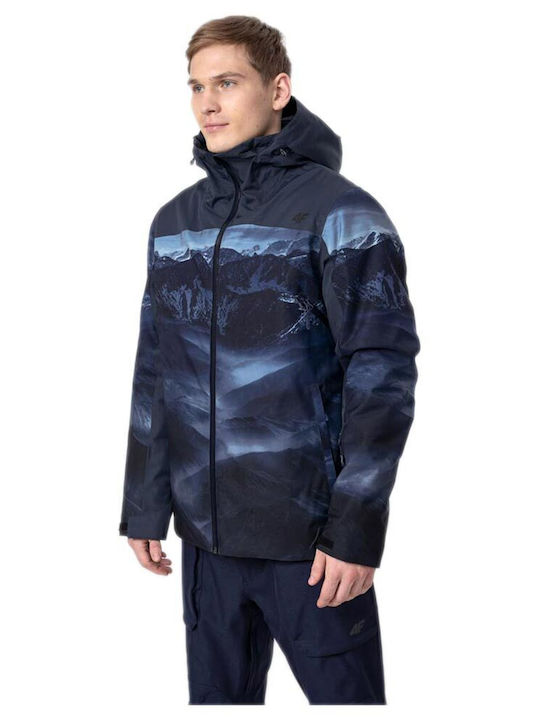 4F H4Z22-KUMN006-91A Männer Jacke aus für Ski & Snowboard Blau