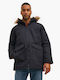 Jack & Jones Men's Winter Parka Jacket Black