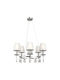 Elmark Barbara Chandelier with Crystals White 955BARBARA6